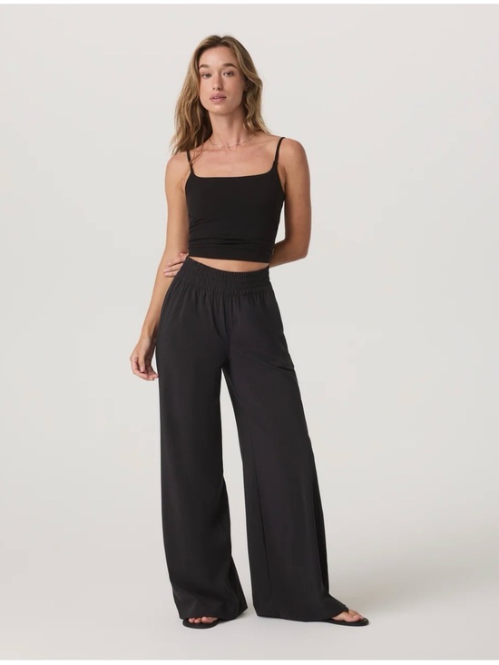 Vuori Pants - Vuori Villa Black Wide-Leg Pants (add matching Villa Cami for perfect set)
